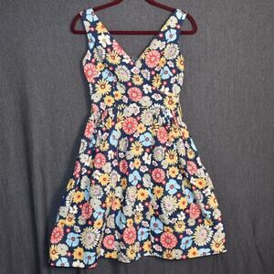 Bea & Dot by ModCloth Women's XS Floral Dress A-Line Sundress Sleeveless Retro